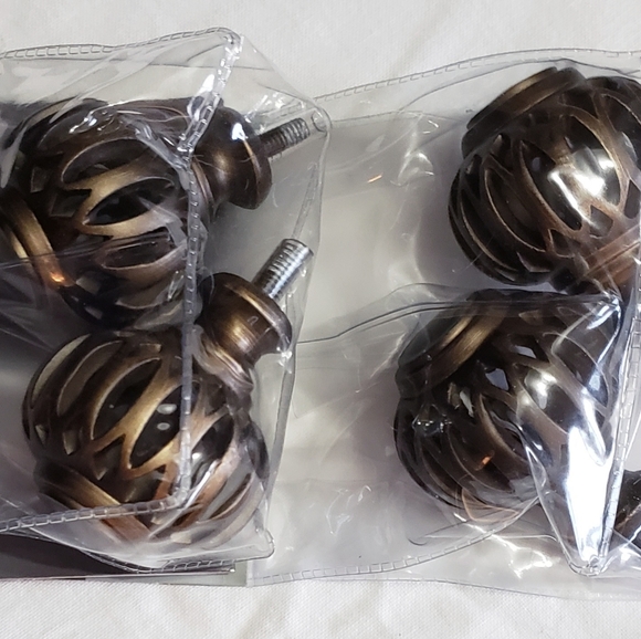 New! Cambria Rod End Finials - 2 Sets - Picture 2 of 3